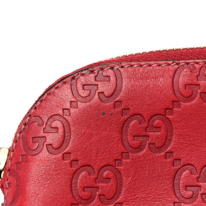Gucci Guccissima Small Cosmetic Pouch Red 15 of 15