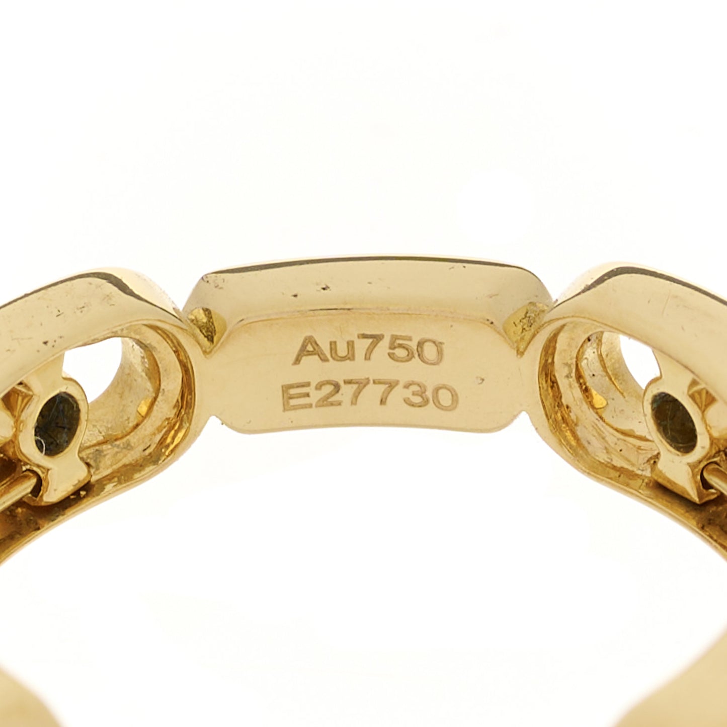 18K Yellow Gold Diamond Move Multi Link Band Ring 51 5.75