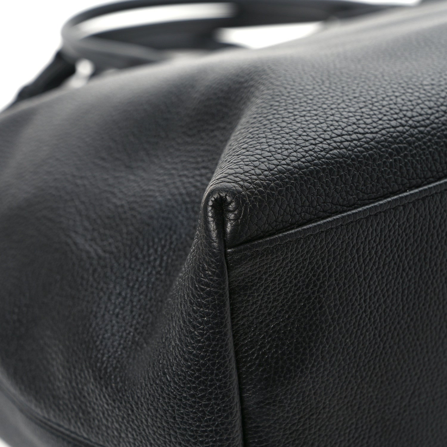 Saint Laurent Grained Calfskin Giant Bowling Bag Black 9 of 10