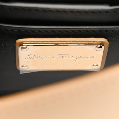 Salvatore Ferragamo Calfskin Studded Mini Vara Bow Crossbody Bag Camel 7 of 11