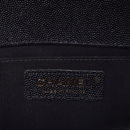 Chanel Caviar Quilted Medium Boy Flap Black 7 of 9