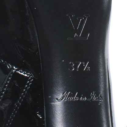 Louis Vuitton Patent Leather Oh Really Ankle Boots 37.5 Black 8 of 8