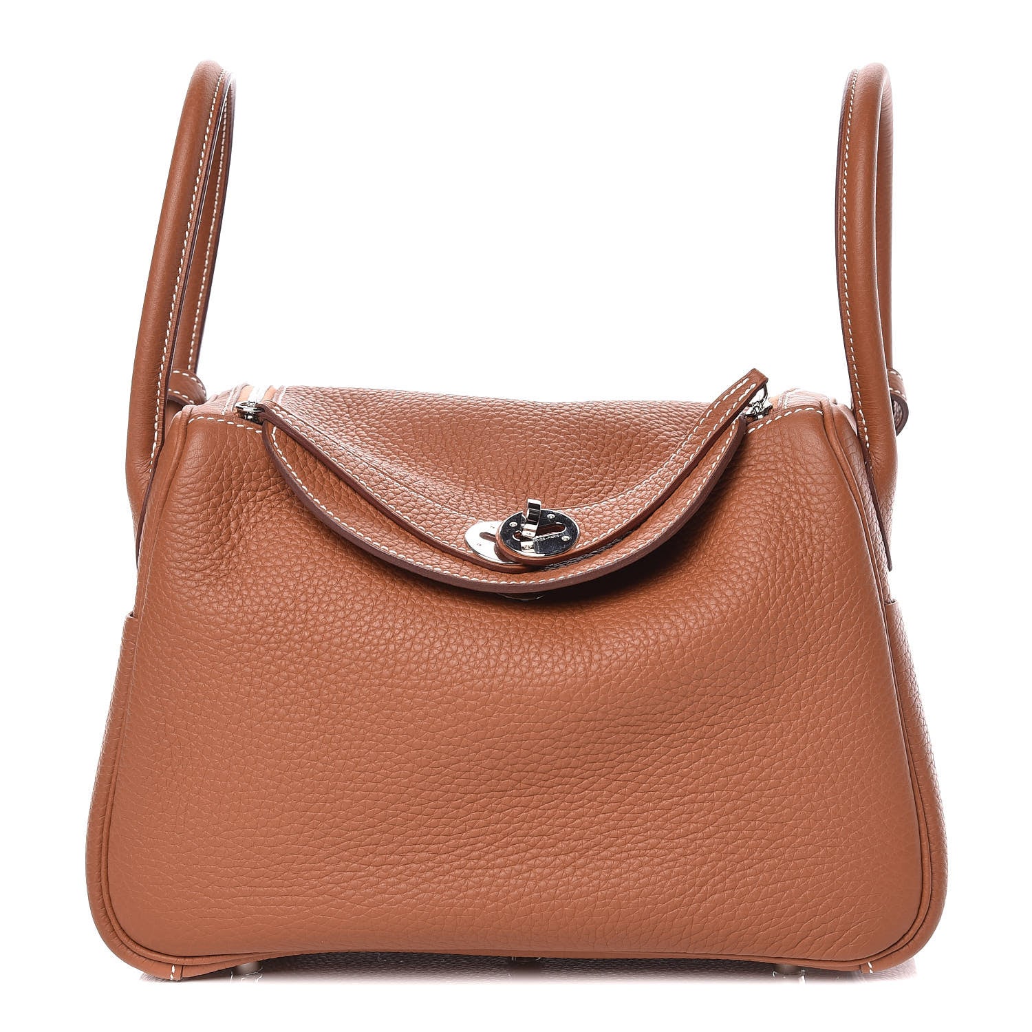 Hermes Taurillon Clemence Lindy 26 Gold 1 of 9