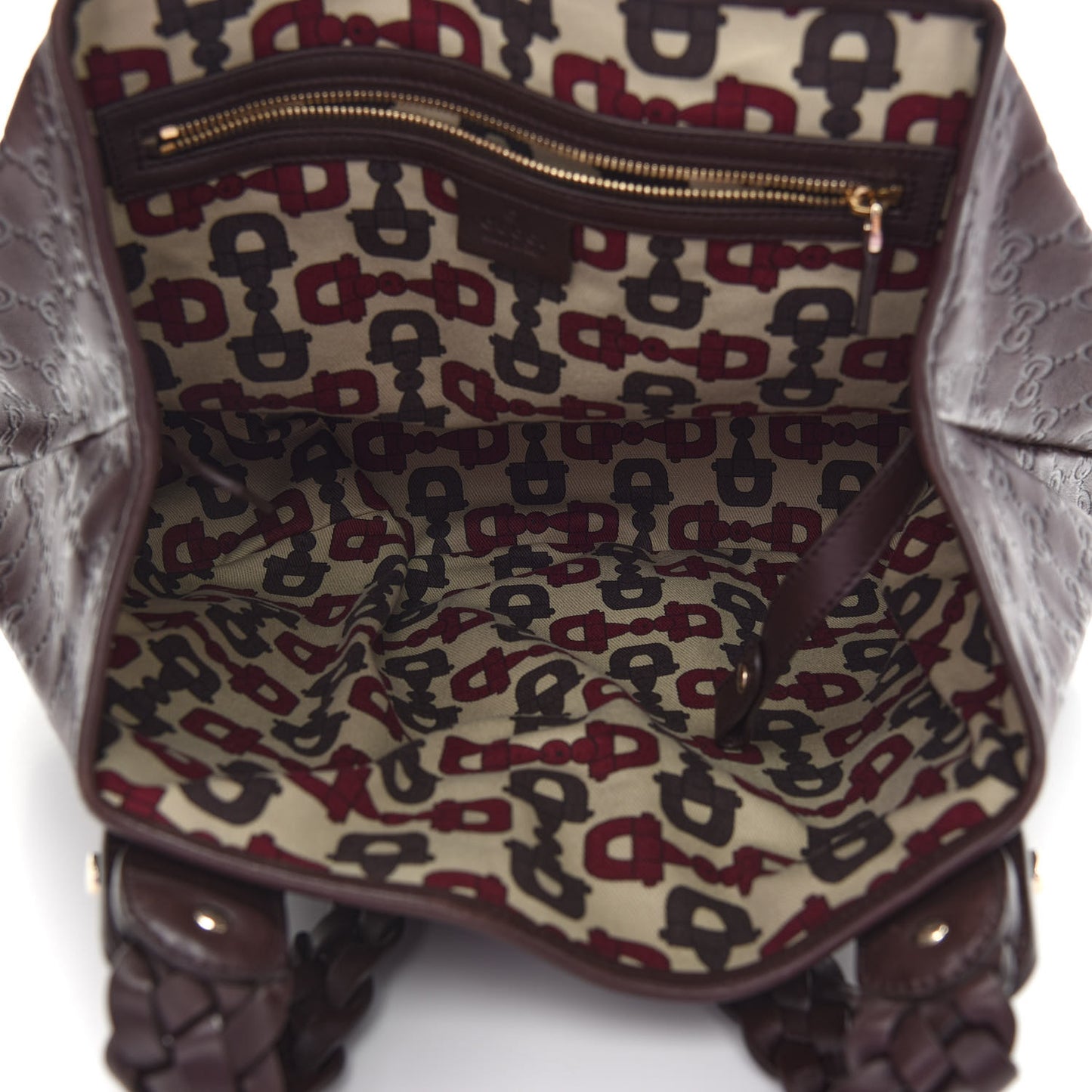 Guccissima Small Pelham Shoulder Bag Chocolate