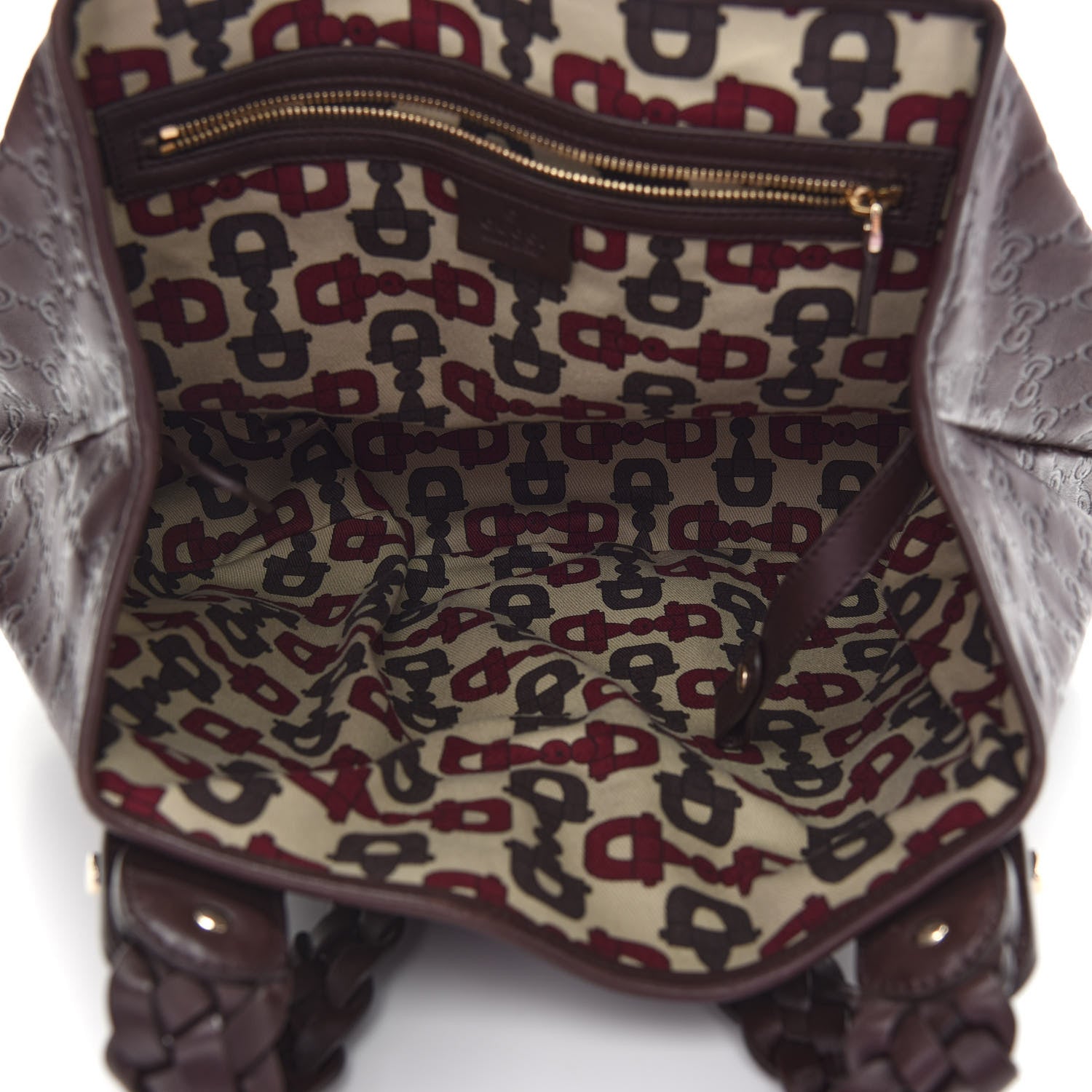Gucci Guccissima Small Pelham Shoulder Bag Chocolate 5 of 9