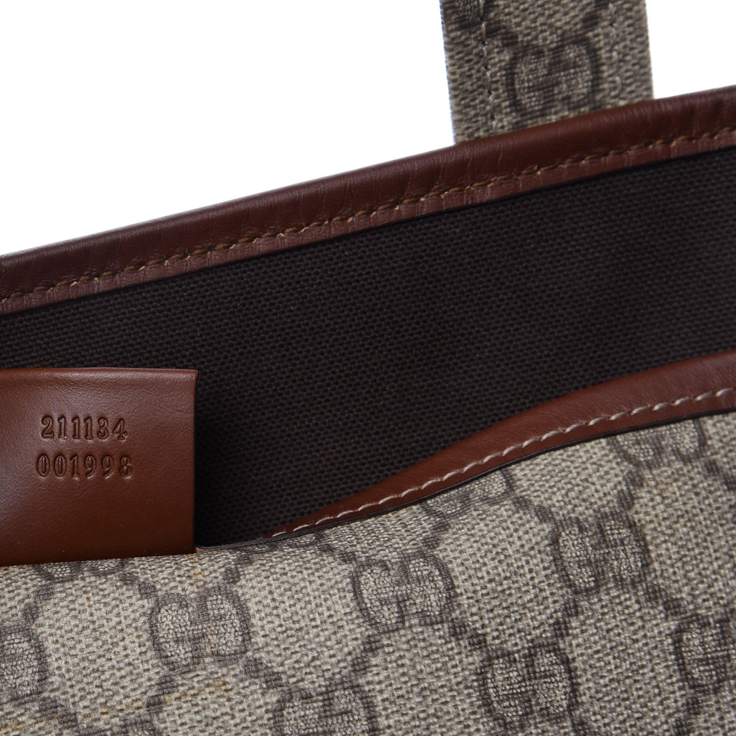 Gucci GG Plus Monogram Medium Signature Web Loop Tote Brown 9 of 10