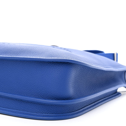 Hermes Taurillon Clemence Evelyne III PM Bleu Royal 10 of 11