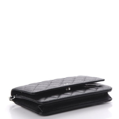 Chanel Caviar Quilted Wallet On Chain WOC Black 4 of 11