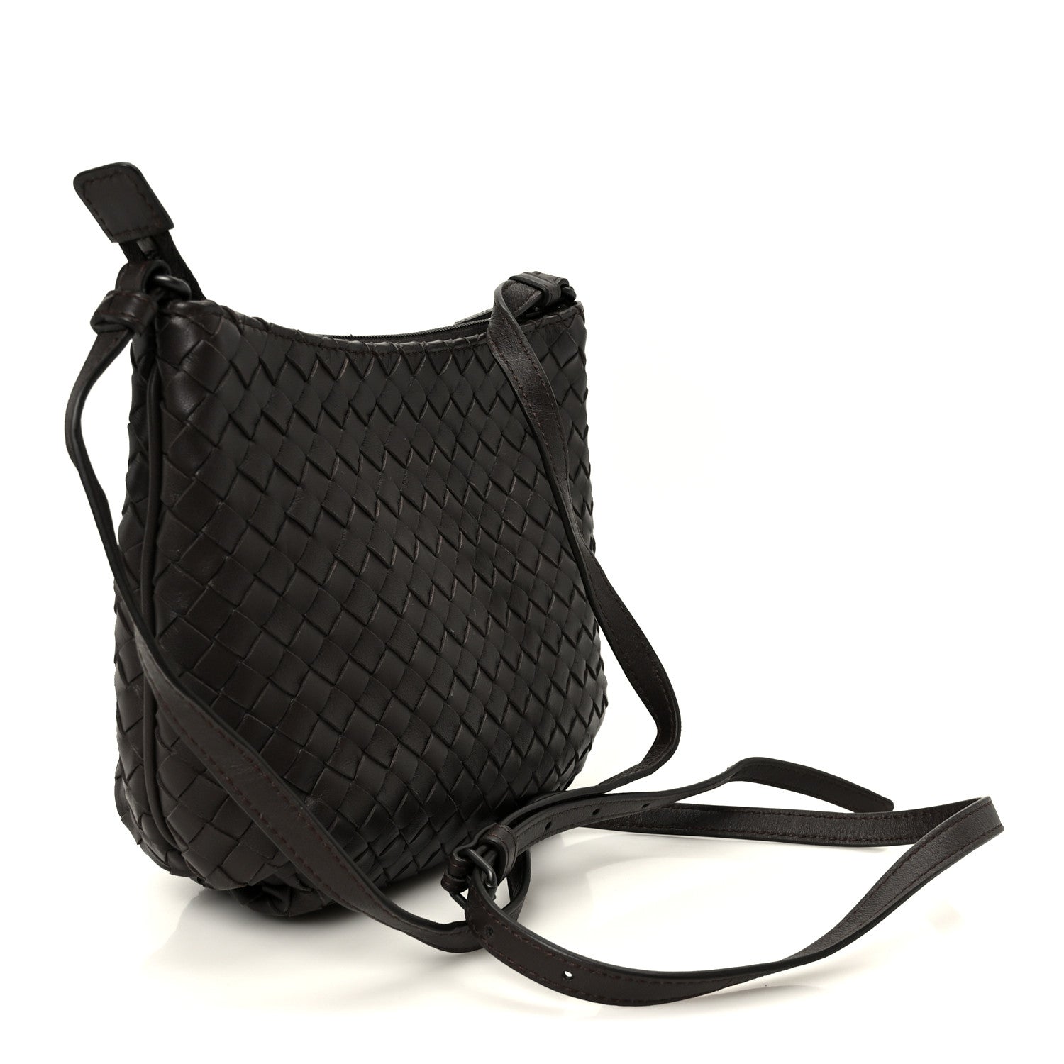 Bottega Veneta Nappa Intrecciato Crossbody Ebano 3 of 11