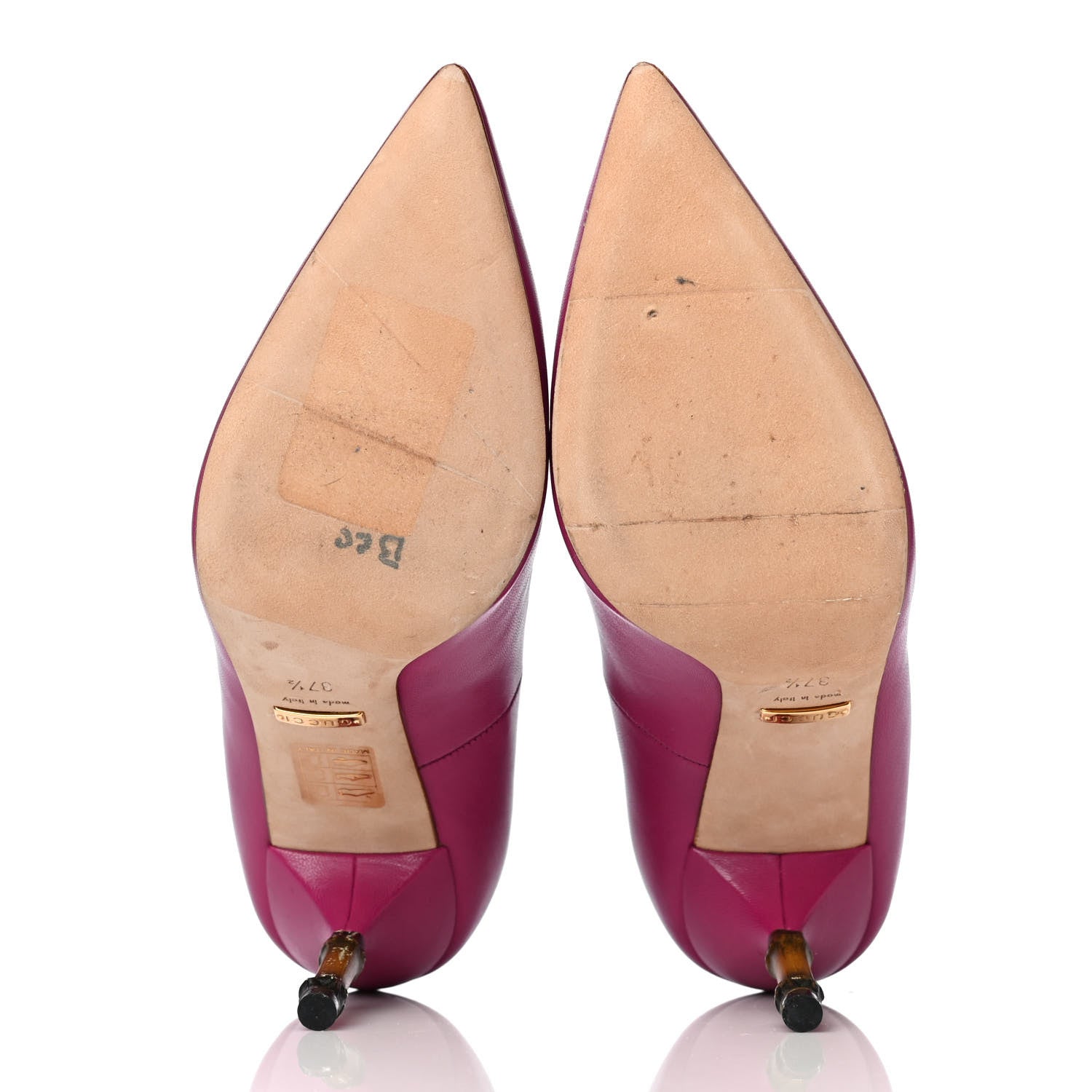 Gucci Malaga Kid Kristen Bamboo Pumps 37.5 Bright Bougainville 13 of 24