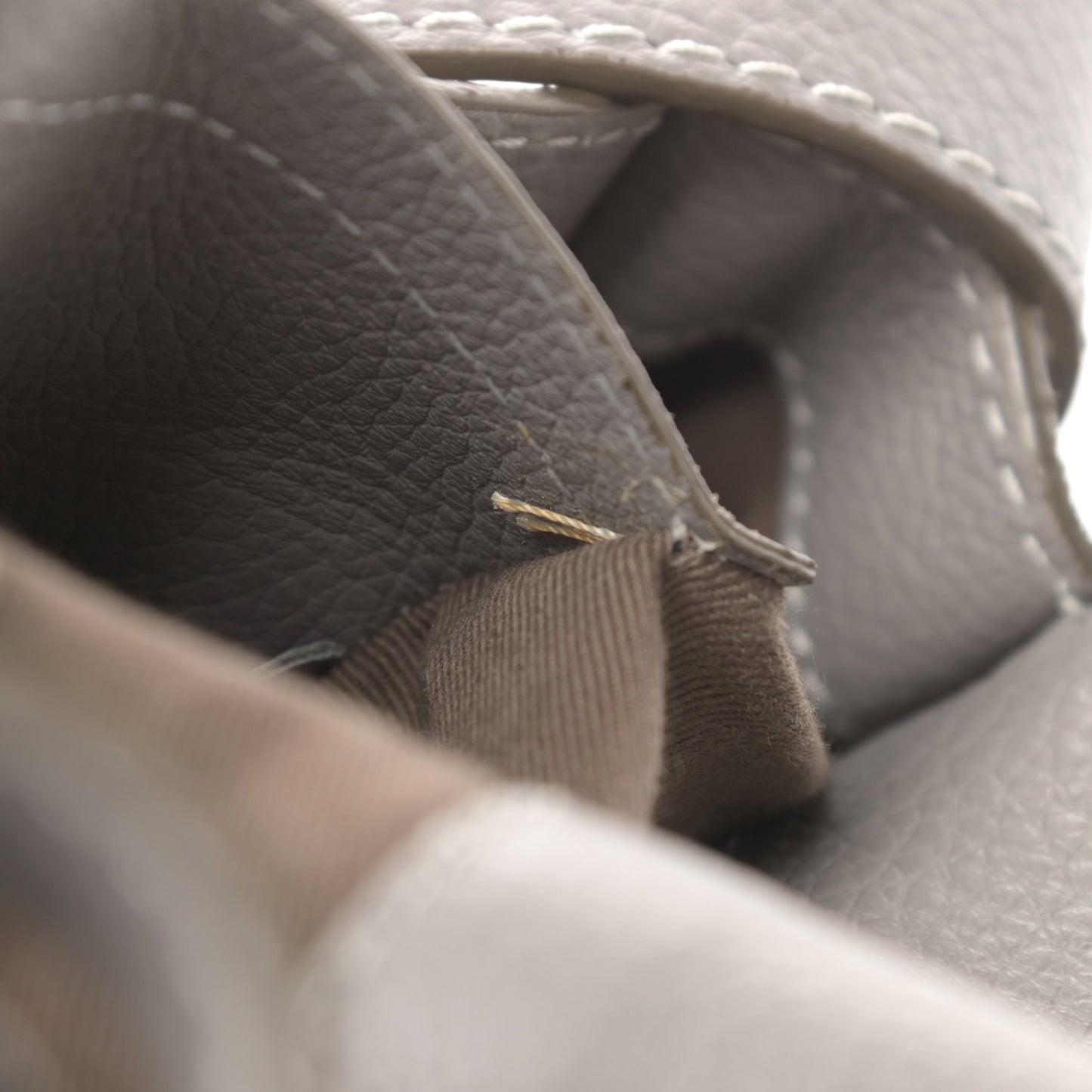 Calfskin Medium Marcie Round Crossbody Bag Cashmere Grey