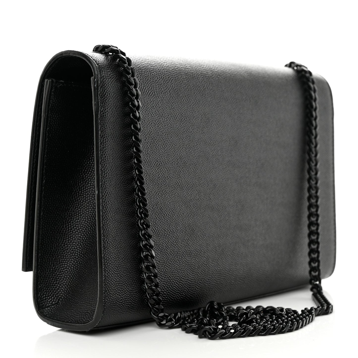 Grain De Poudre Medium Classic Monogram Monochrome Kate Satchel Black