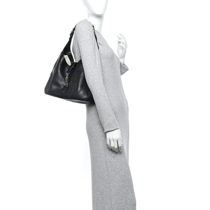 Gucci Calfskin Medium New Jackie Shoulder Bag Black 2 of 13