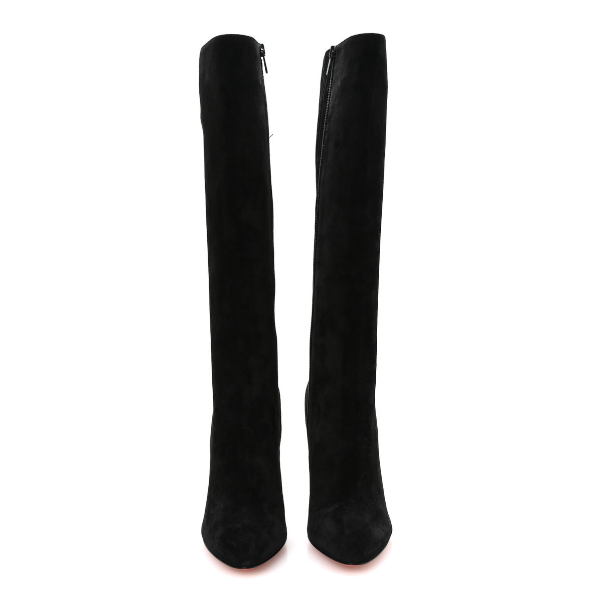 Christian Louboutin Veau Velours Eloise Botta 100 Knee Boots 38 Black 2 of 8