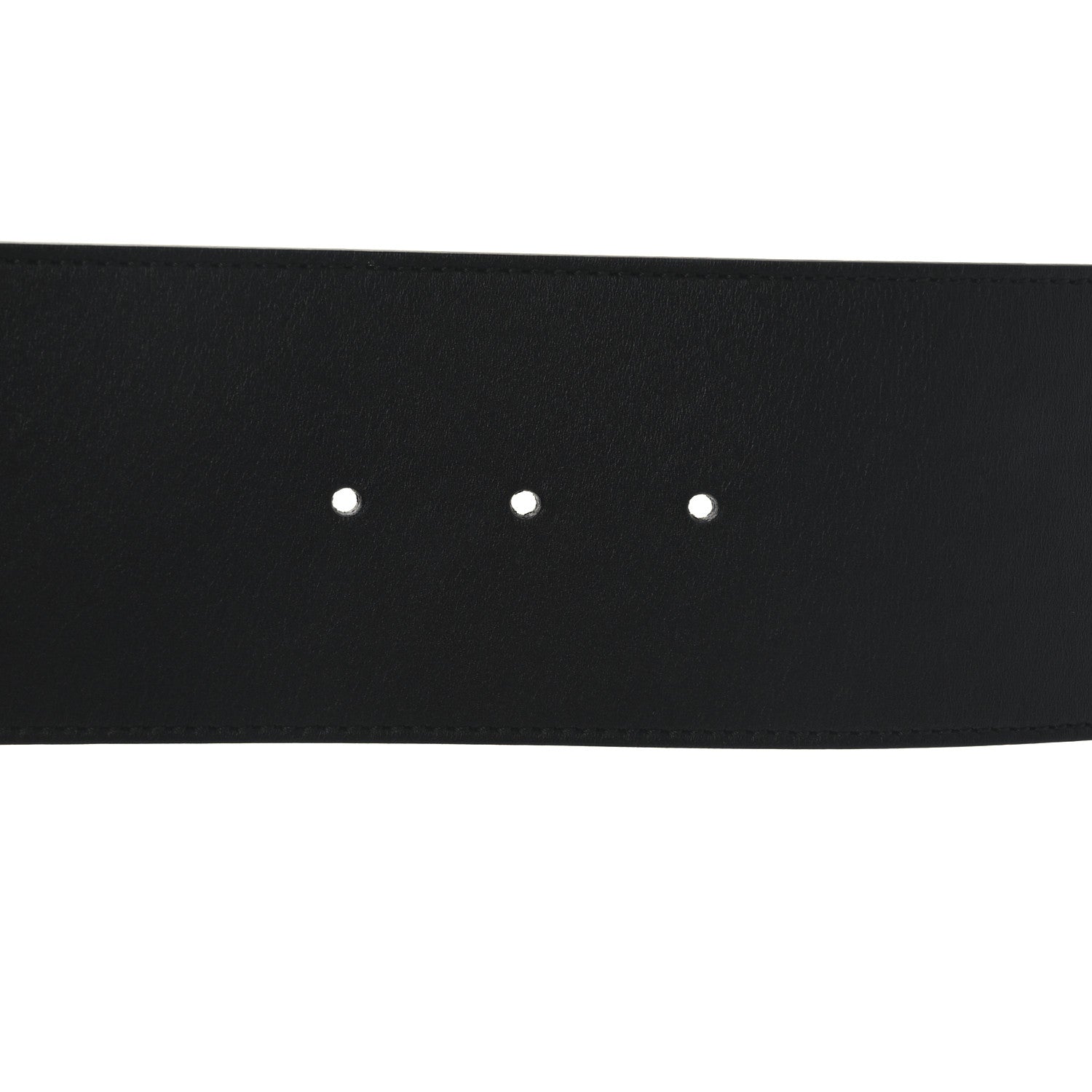 Gucci Moon Calfskin Pearl Double G 70mm Belt 85 34 Black Cream 4 of 5