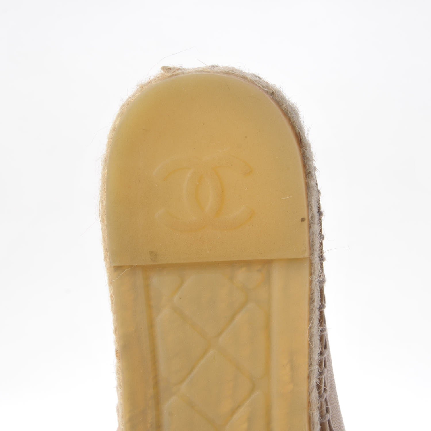 Chanel Lambskin CC Espadrilles 41 Beige Black 7 of 15