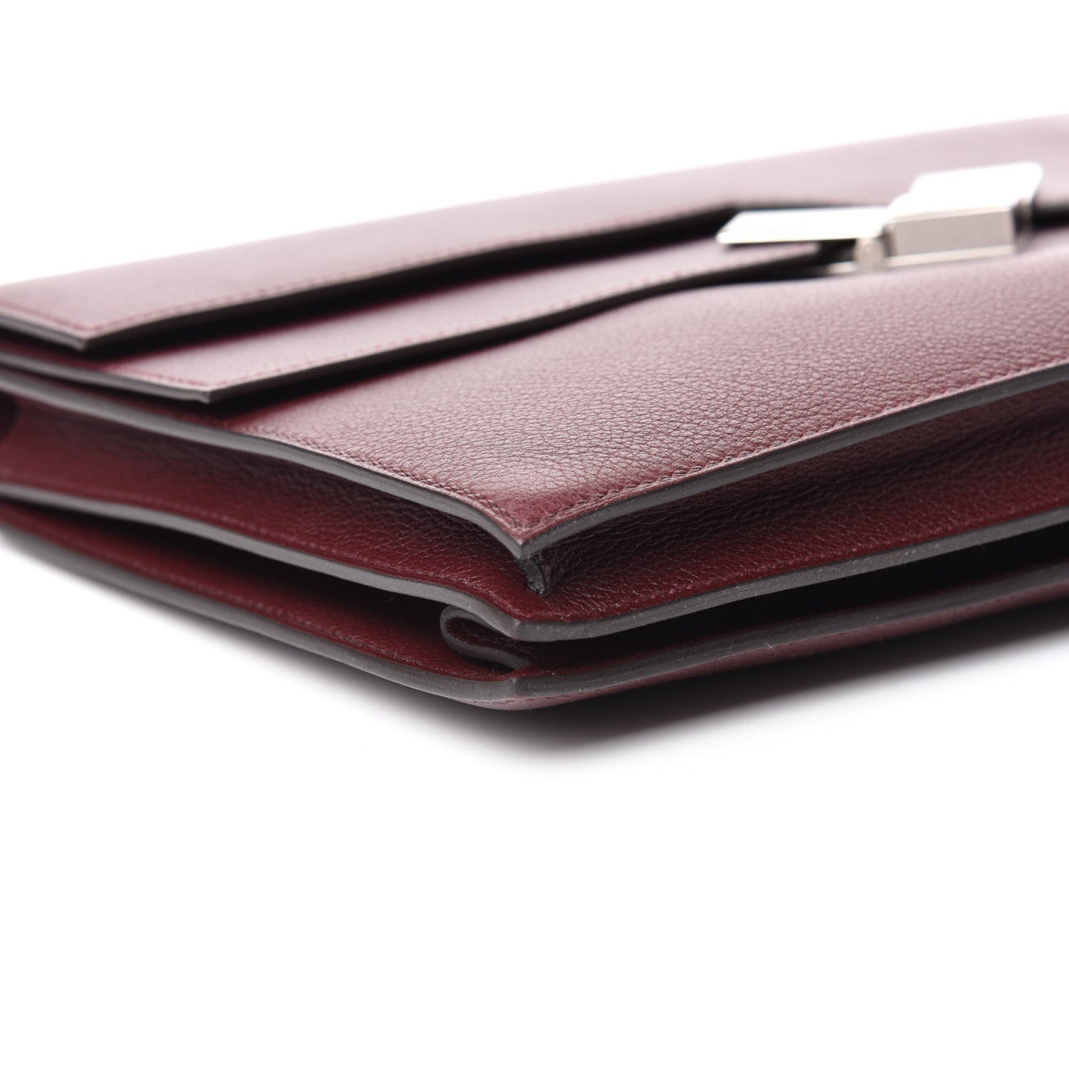Hermes Evercolor Fortunio Clutch Bordeaux 5 of 8