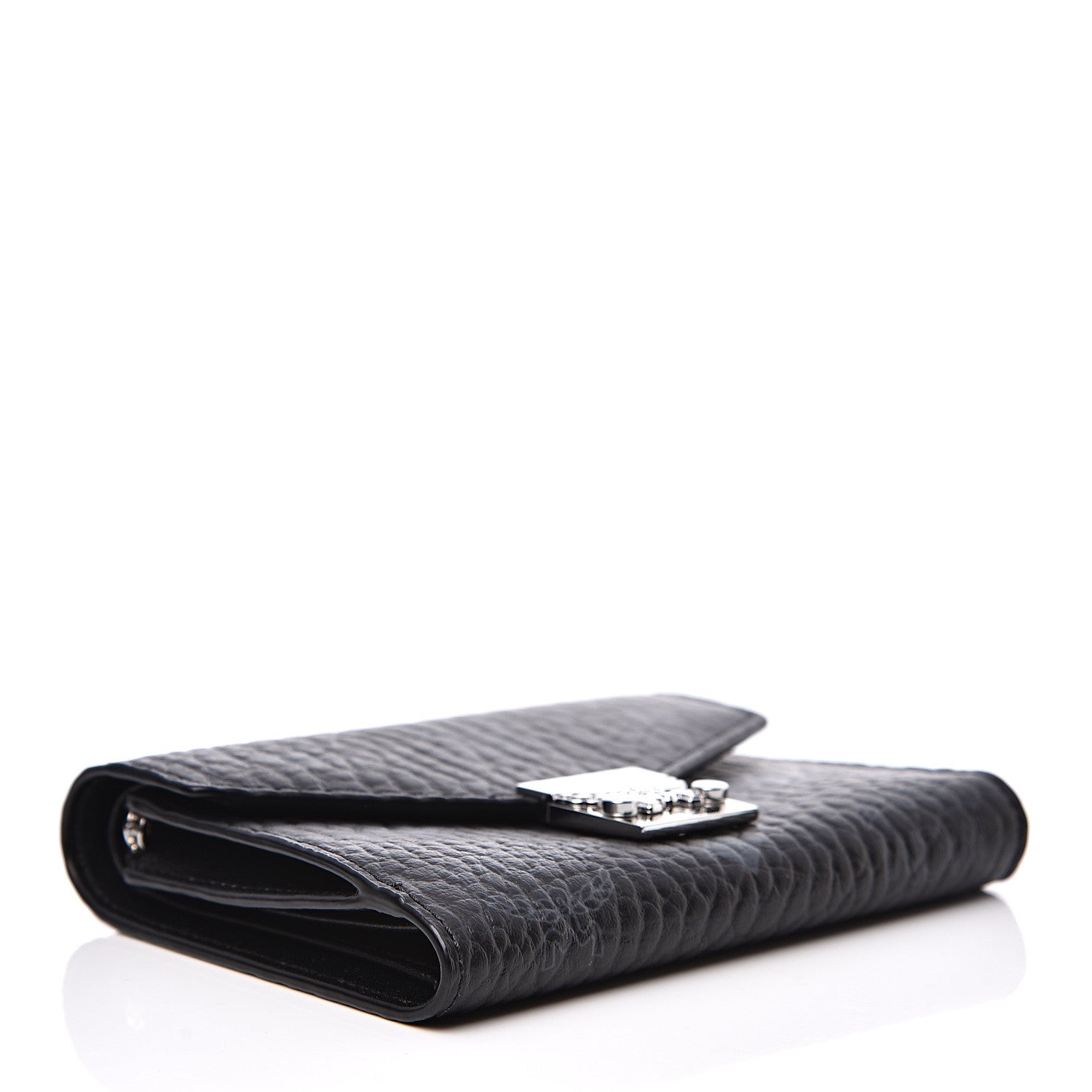 MCM Visetos Compact Wallet Black 3 of 6