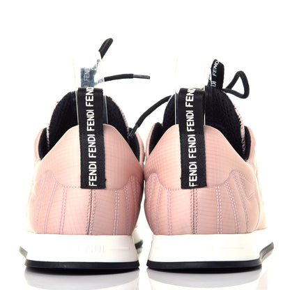 Fendi Nylon FFreedom Sneakers 38 White Rosa 5 of 9