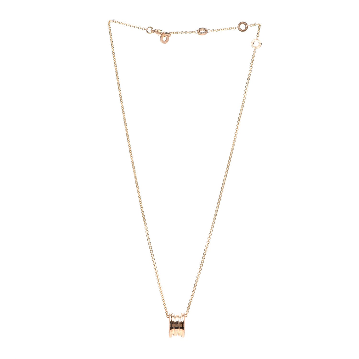 Bulgari 18K Rose Gold B.Zero1 Pendant Necklace 3 of 5