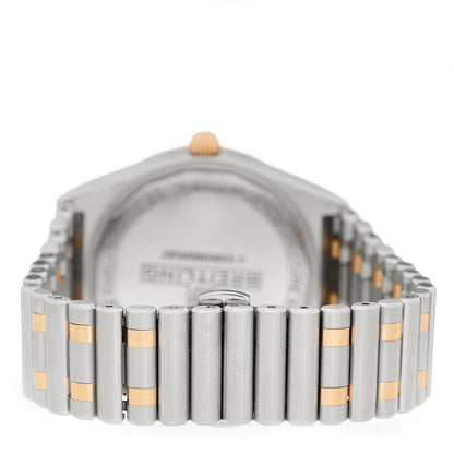 Breitling Stainless Steel 18K Rose Gold Diamond Bezel 36mm Chronomat Automatic Watch U10380 3 of 7