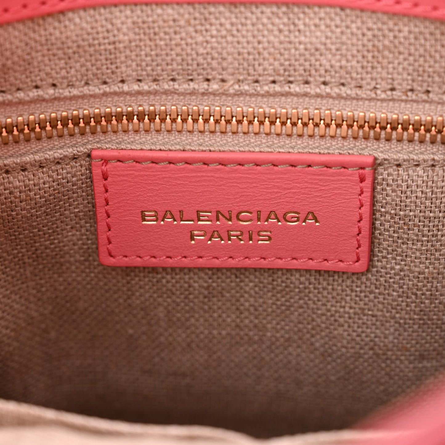 Calfskin Padlock Mini All Afternoon Tote Rose Fluo