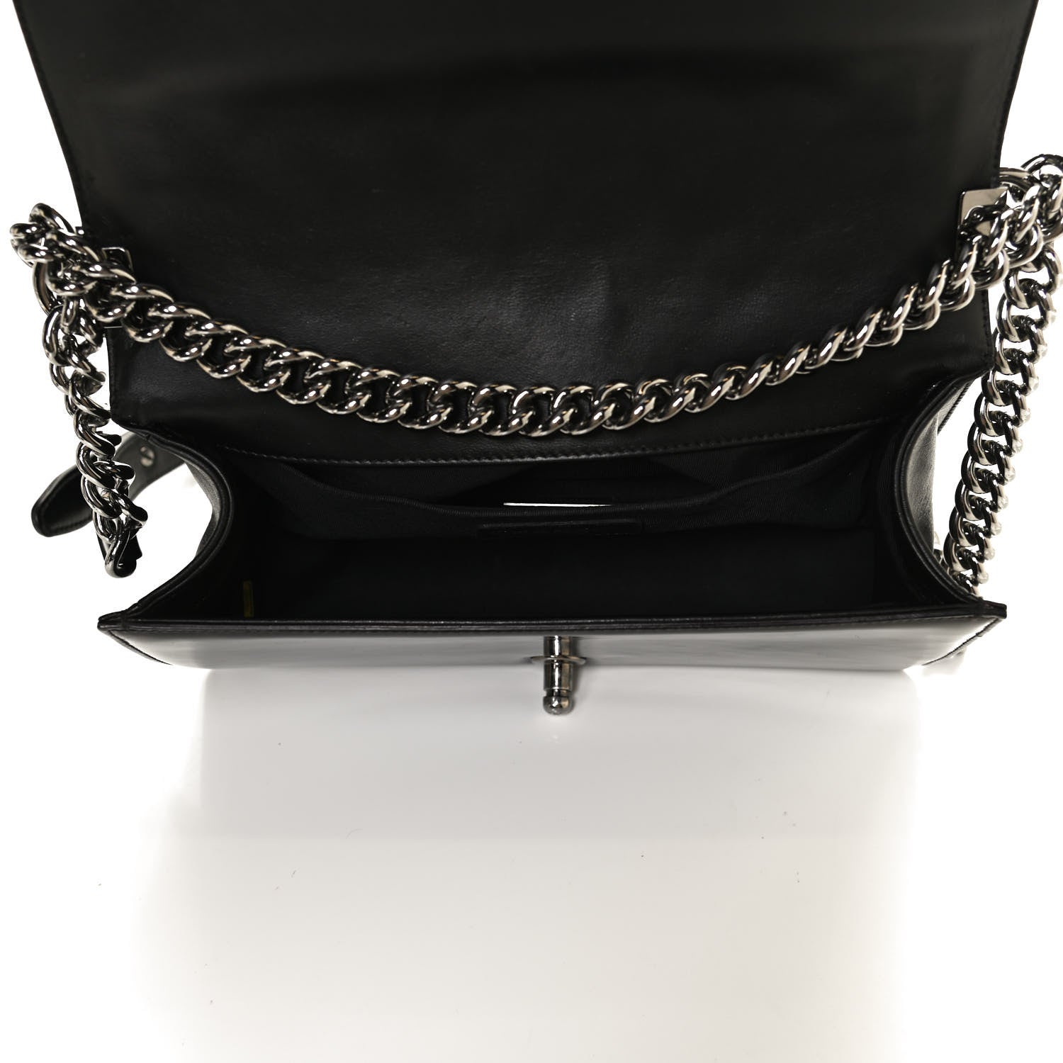 Chanel Patent Calfskin Quilted Medium Boy Flap Black 5 of 12