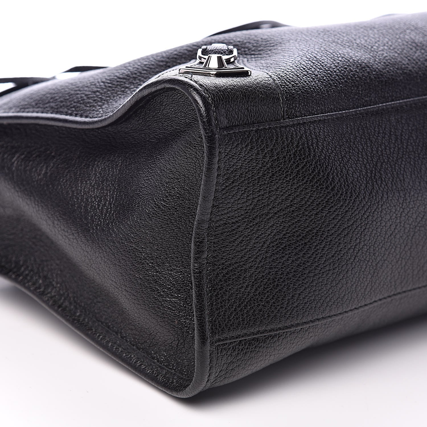 Balenciaga Chevre Silver Metallic Edge Hardware City Black 8 of 10