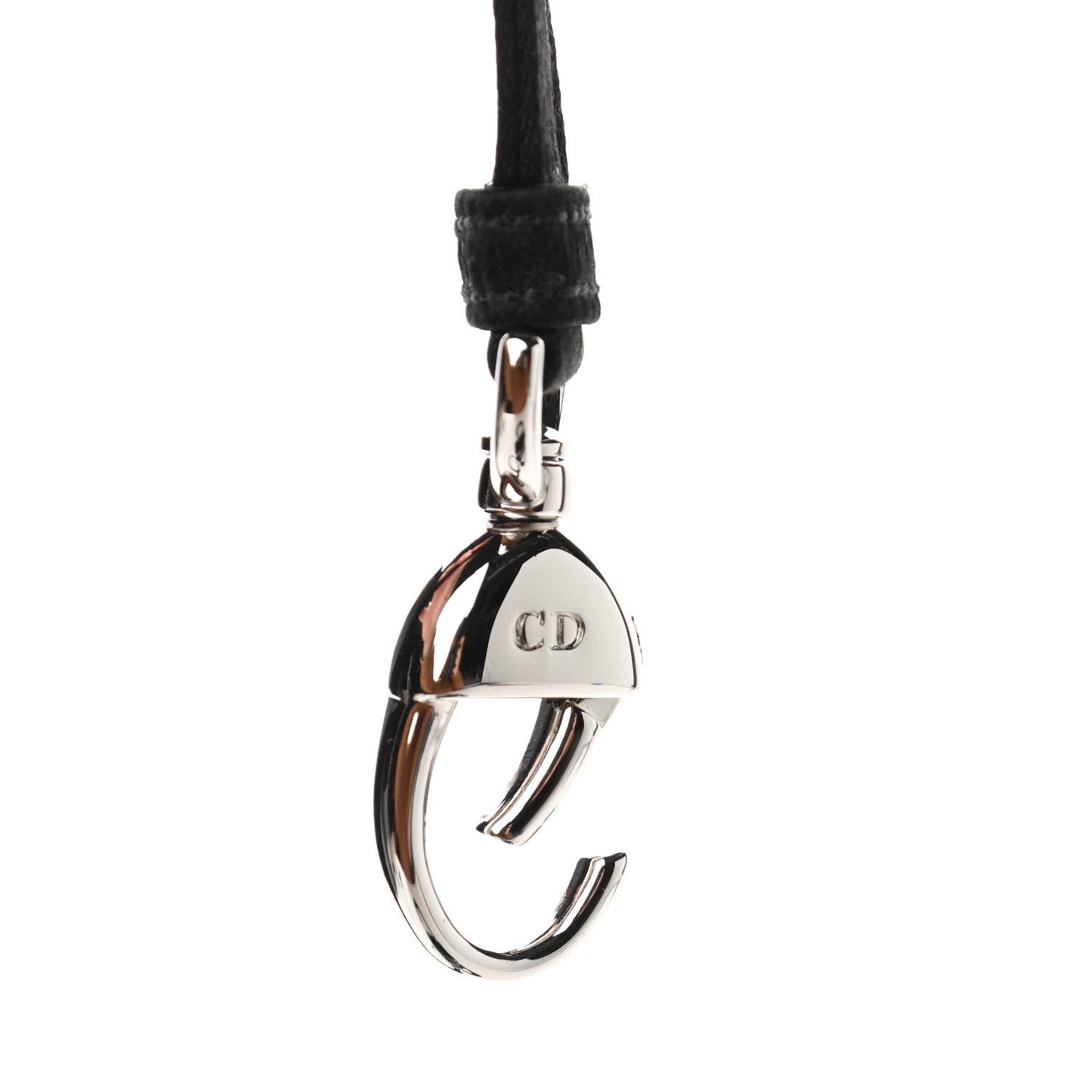 Satin Crystal Cannage Mini Lady Dior Black