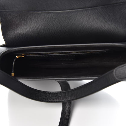 Christian Dior Grained Calfskin Saddle Bag Black 5 of 7