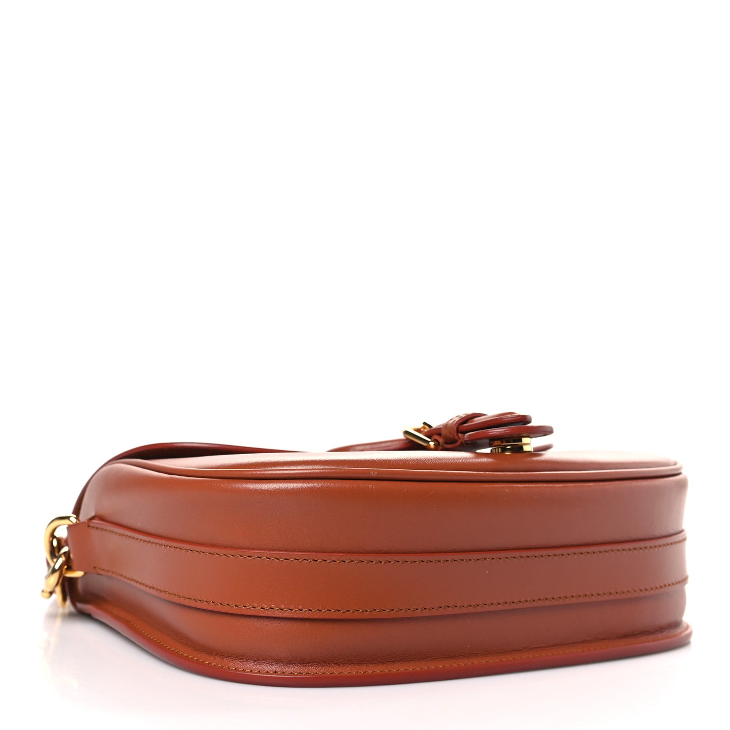 Box Calfskin Medium Bobby Flap Dark Tan