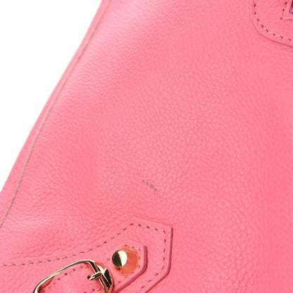 Balenciaga Veau Gravier Classic Gold Hardware City Rose Dragee 8 of 12