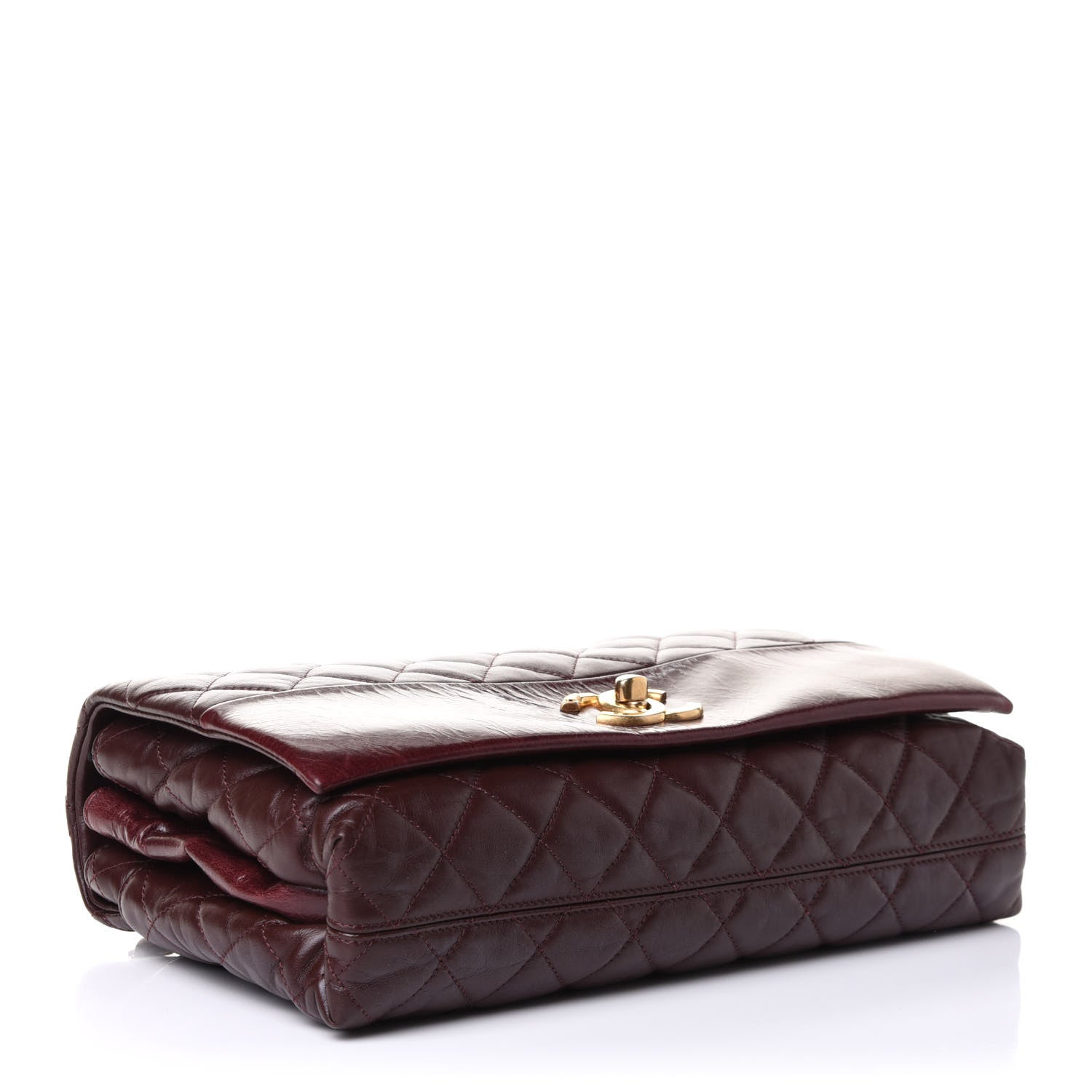 Chanel Calfskin Quilted Jumbo Soft Elegance Flap Bordeaux 4 of 11