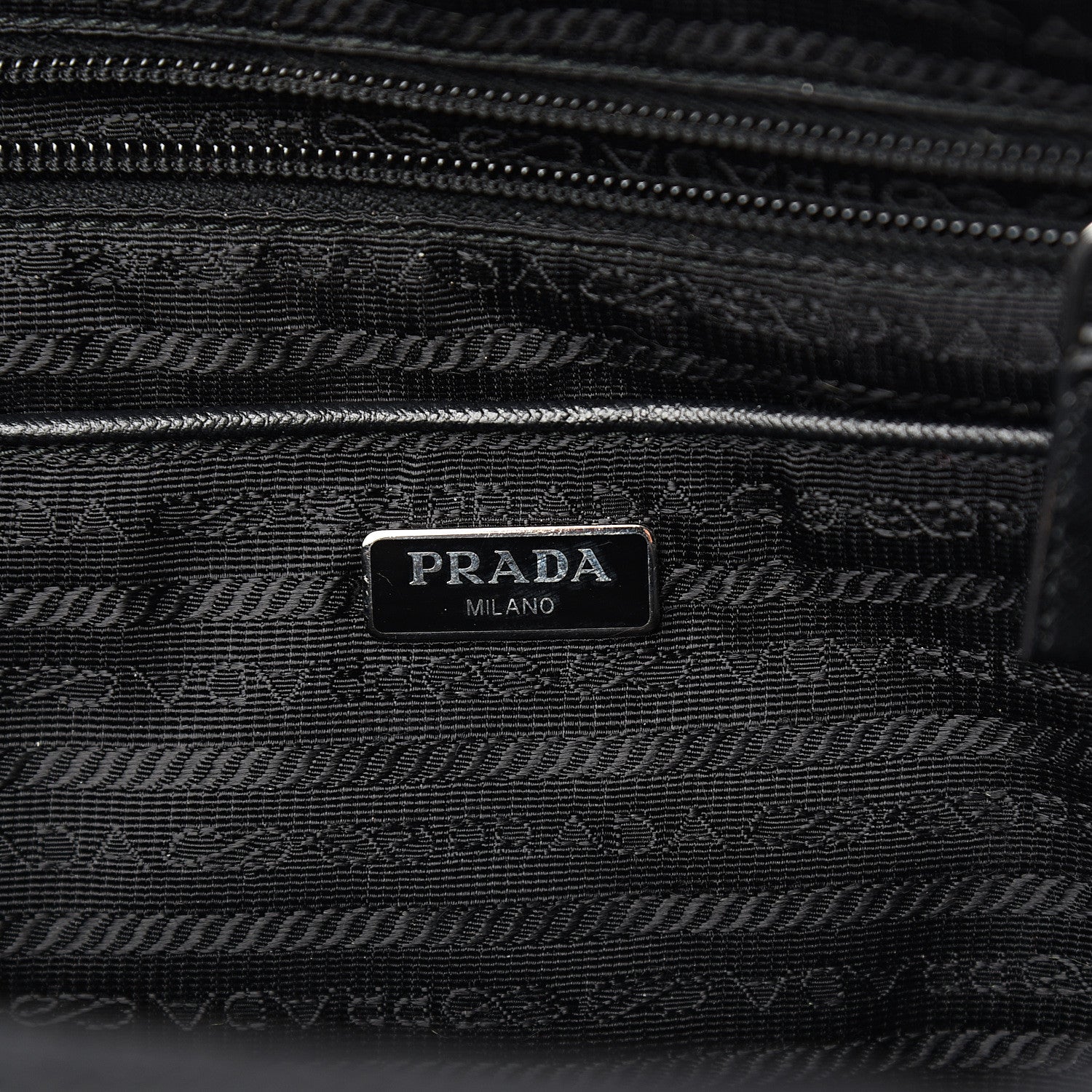 Prada Tessuto Nylon Saffiano Tote Backpack Black 5 of 10