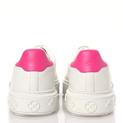 Louis Vuitton Monogram Time Out Sneakers 38 White Pink 5 of 13