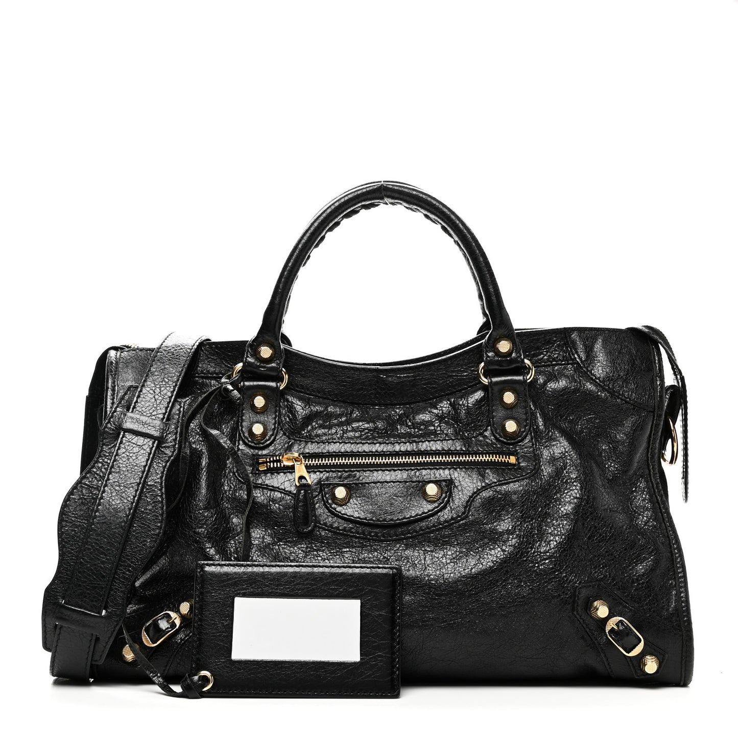 Agneau Giant 12 Gold Hardware City Black