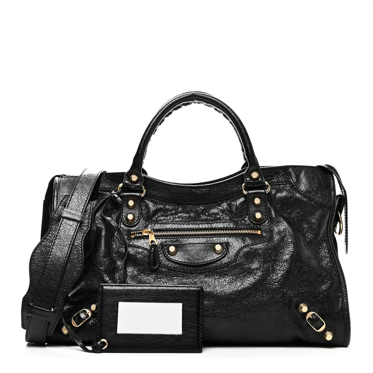 Balenciaga Agneau Giant 12 Gold Hardware City Black 3 of 11