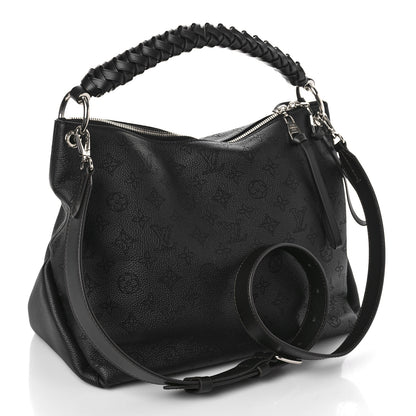 Louis Vuitton Mahina Beaubourg Hobo MM Black 3 of 8