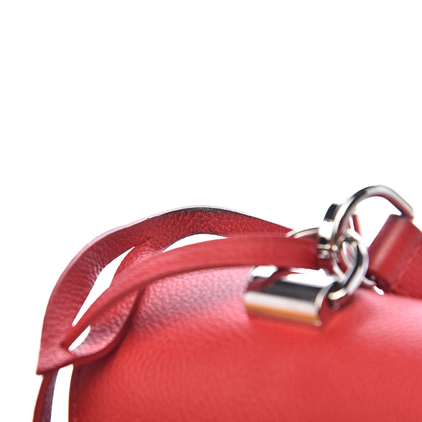 Soft Calfskin Lockme II Top Handle Rubis