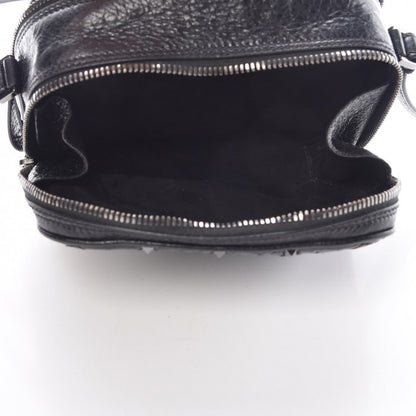 Valentino Garavani Craquele Nappa Rockstud Spike Double Zip Camera Crossbody Bag Black 6 of 9