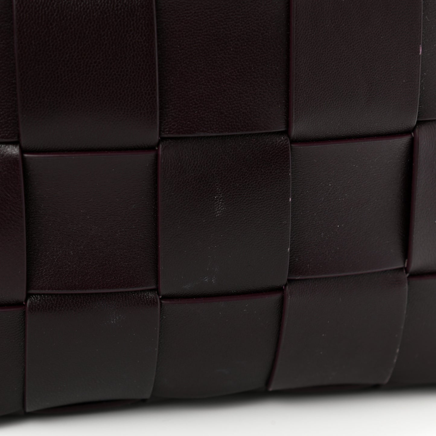 Nappa Intrecciato The Snap Clutch Grape