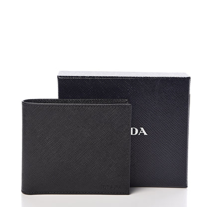 Prada Saffiano Bi-Fold Wallet Black 7 of 7