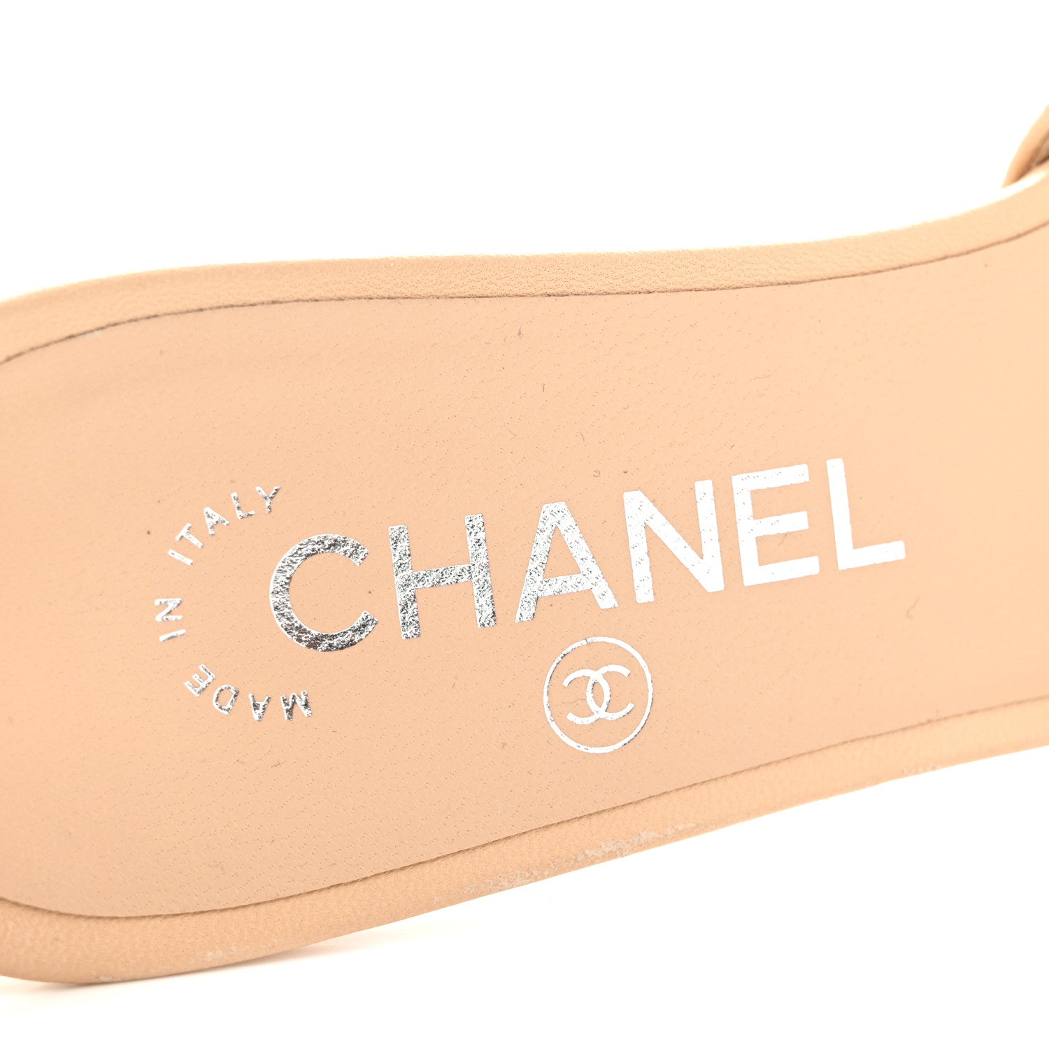 Chanel Lambskin PVC Mule 39 Transparent Beige 8 of 11