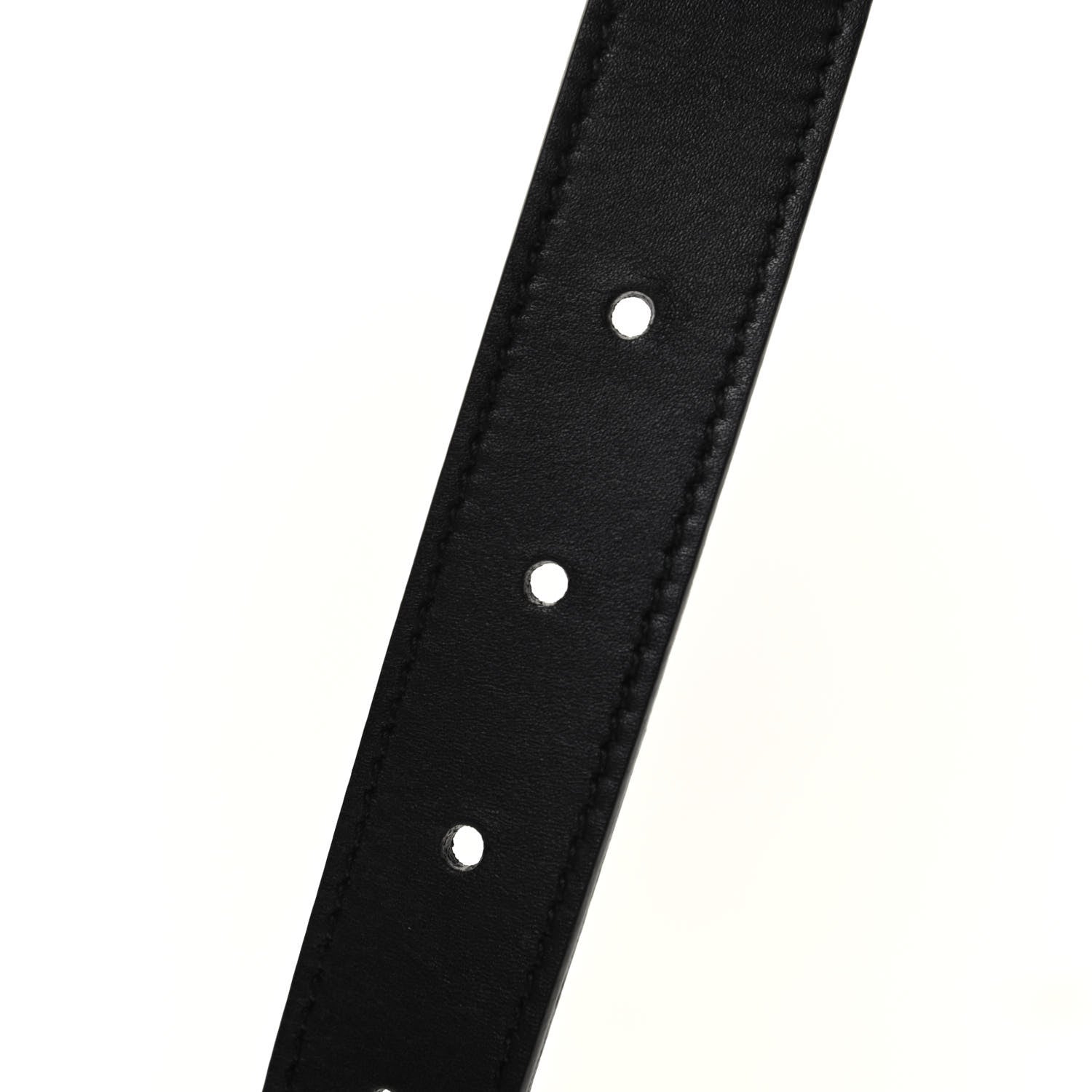 Gucci Moon Calfskin Torchon Double G 25mm Belt 75 30 Black 4 of 5