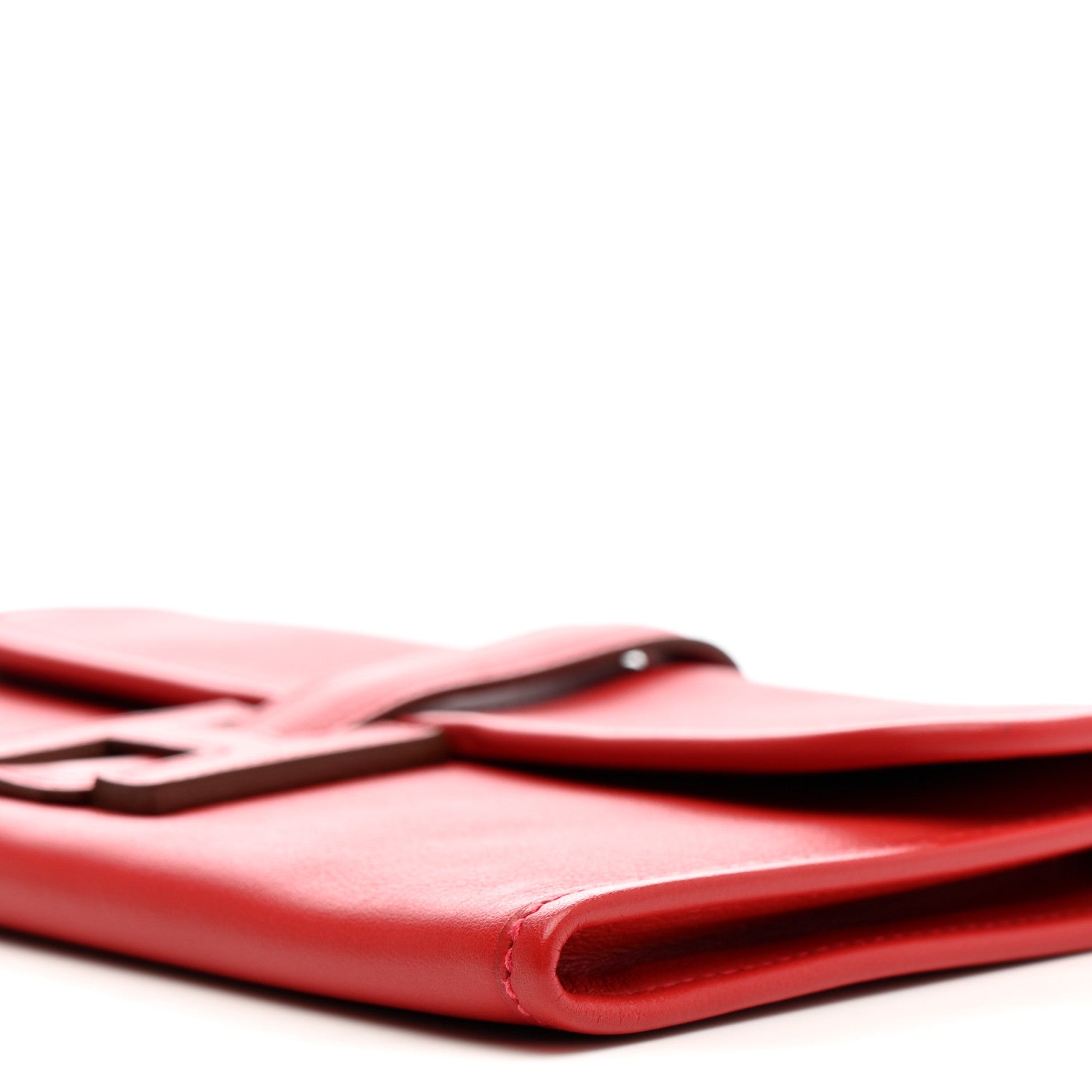 Hermes Swift Jige Duo Clutch Vermillion 11 of 13