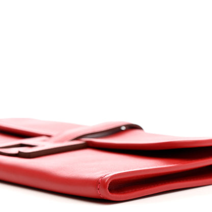 Hermes Swift Jige Duo Clutch Vermillion 11 of 13