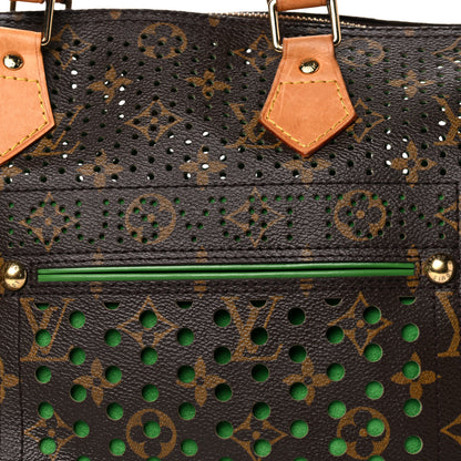 Louis Vuitton Monogram Perforated Speedy 30 Green 15 of 25