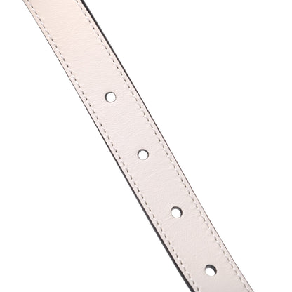 Gucci Plutone Calfskin Palladium Double G 20mm Belt 80 32 Mystic White 4 of 5