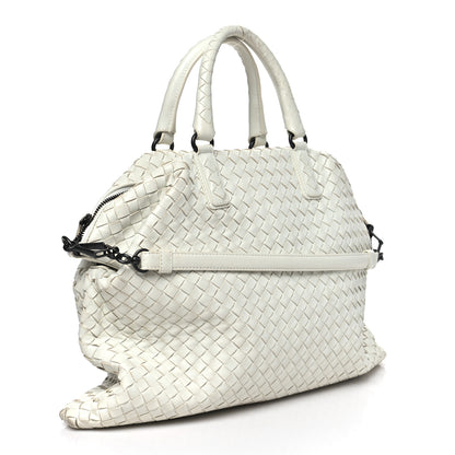 Bottega Veneta Nappa Intrecciato Medium Convertible Tote White 3 of 10