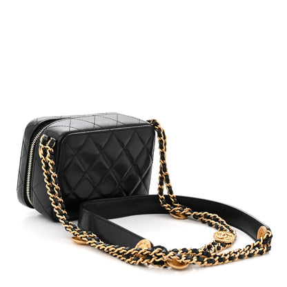Chanel Caviar Quilted Twist Your Buttons Clutch With Chain Black 3 of 11